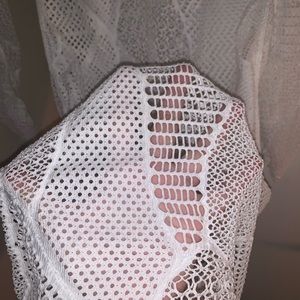 NWOT White Long Sleeve Coverup